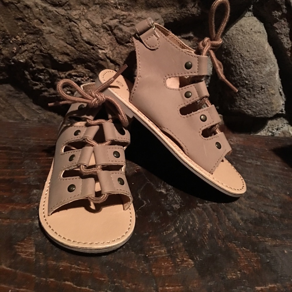 Koala Kid brown infant “gladiator” sandals